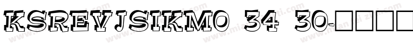 KSREVJSIKM0 34 30字体转换